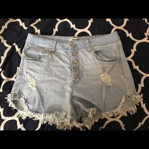 High Waisted Jean Shorts